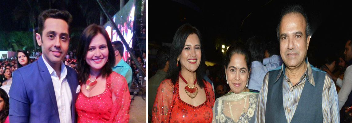 Suresh Wadkar & Sandeep Batraa with Archana Dange at 3rdBrightAwards2017 Function Mumbai.